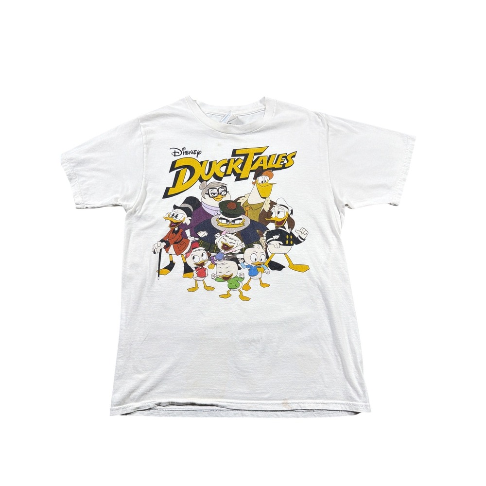 Disney DuckTales Graphic Tee Scrooge McDuck Vintage‎ Style Cartoon Shirt Mens S